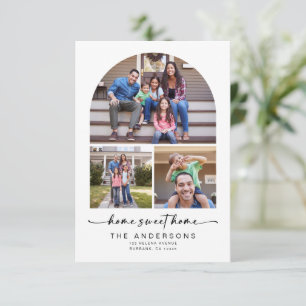 Faire-part Home Sweet Home   Trois photos Arch Moving