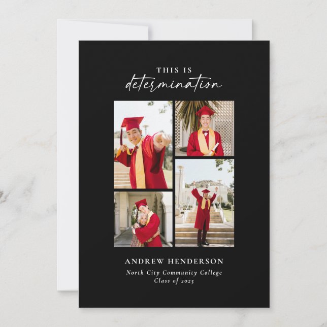 Faire-part Il s'agit d'un diplôme de détermination photo (Devant)