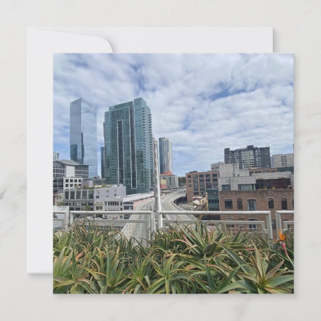 Faire-part ITINÉRAIRE plante : San Francisco (Devant)