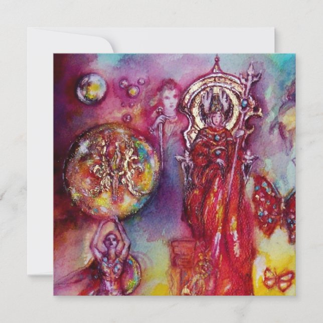 FAIRE-PART JARDIN DES OMBRES PERDUES, FÉES ET PAPILLONS (Devant)