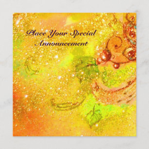 FAIRE-PART JARDIN DES OMBRES PERDUES / MONOGRAMME À BOUTEILLE