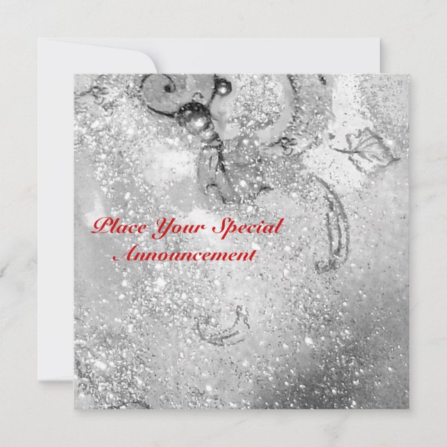 FAIRE-PART JARDIN DES OMBRES PERDUES / MONOGRAMME PAPILLON (Devant)