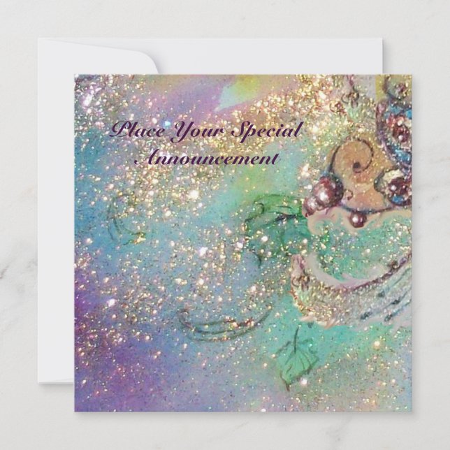 FAIRE-PART JARDIN DES OMBRES PERDUES / MONOGRAMME PAPILLON (Devant)