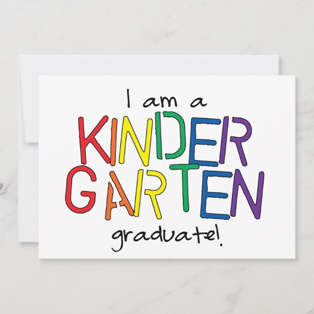 Faire-part Je suis diplômé de la maternelle (Devant)