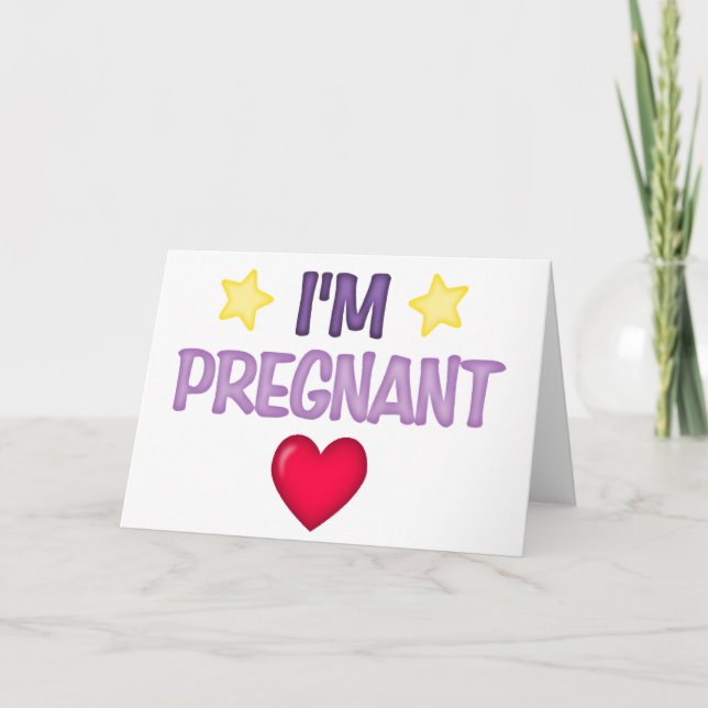 Faire-part Je suis enceinte (Devant)