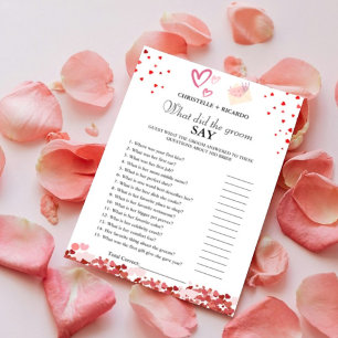 Faire-part Jeu de douche nuptiale pour mariée et mariée