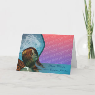 Faire-part Joli Imaginaire Fairy Photo Nouveau bébé