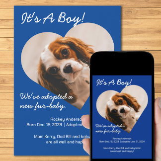 Faire-part Joli nouveau chiot