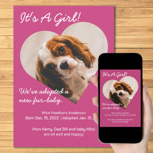 Faire-part Joli nouveau chiot