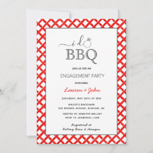 Faire-part J'organise un BBQ pour ma demande en mariage