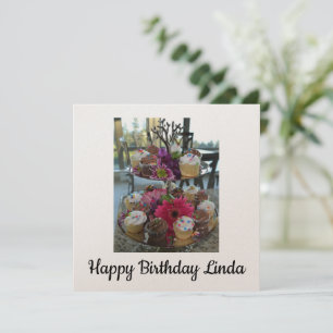 Faire-part Joyeux anniversaire Linda