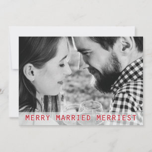 Faire-part Joyeux Marié Merriest Mariage Noël Fête