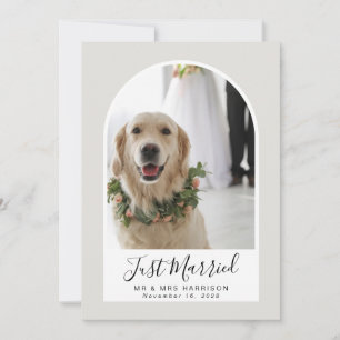 Faire-part Juste Marié Photo Armé Mariage cadre