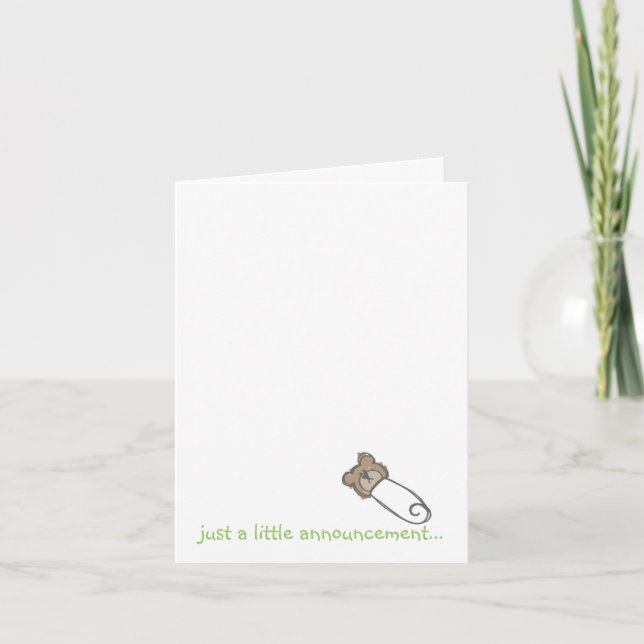 Faire-part juste une petite faire-part... (Devant)