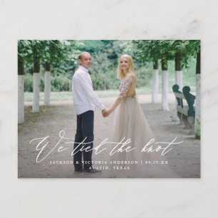 Faire-part La carte postale de l'Elopement du noeud