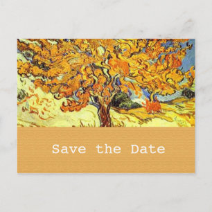 Faire-part La carte postale de sauvegarde de date de L'Arbre 