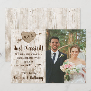 Faire-part La collection de Mariages d'arbre cardiaque sculpt