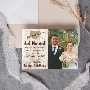 Faire-part La collection de Mariages d'arbre cardiaque sculpt