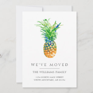 Faire-part La famille des ananas tropicaux en mouvement