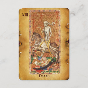 FAIRE-PART LA RENAISSANCE ANTIQUE TAROTS 13/MORT