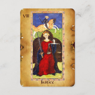 FAIRE-PART LA RENAISSANCE ANTIQUE TAROTS 8/JUSTICE