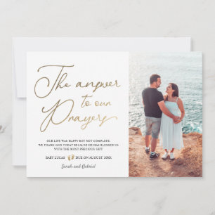 Faire-part La Réponse À Notre Grossesse De Prière