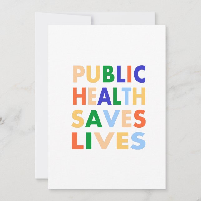 Faire-part La santé publique sauve des vies (Devant)