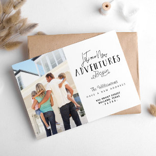 Faire-part Laisser nos nouvelles aventures commencer Nous dém