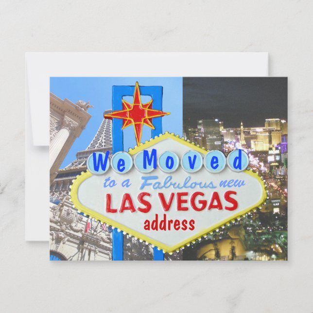 Faire-part Las Vegas Changement d'adresse (Devant)