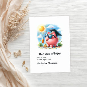 Faire-part L'avenir est une brillante photo d'études supérieu