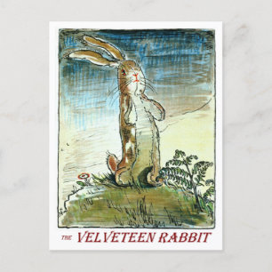 Faire-part Le Lapin de Velours - Carte postale