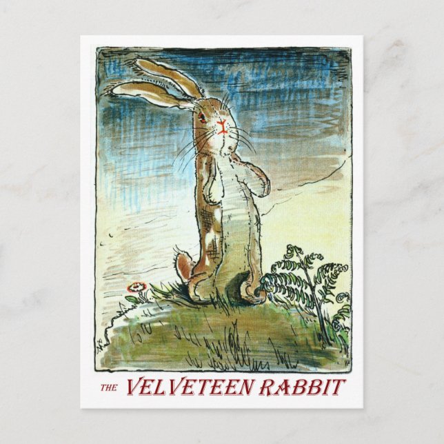 Faire-part Le Lapin de Velours - Carte postale (Devant)