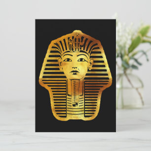 Faire-part Le Masque d'or égyptien de Toutankhamon