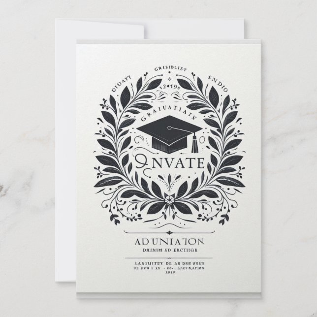 Faire-part Le Triomphe du diplômé (Devant)
