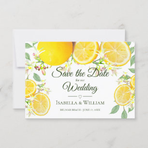 Faire-part Lemon Summer Wedding