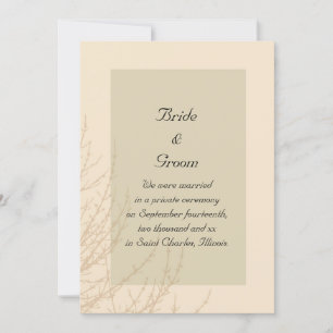 Faire-part Les Branches de la Nature Mariage / Elopement Anno