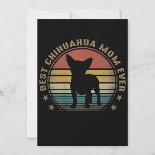 Faire-part Les femmes meilleur Chihuahua Maman toujours amusa