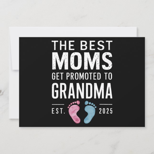 Faire-part Les Meilleures Moms Sont Promues À Grandma Est 202 (Devant)