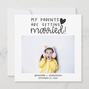Faire-part Les parents se marient aujourd'hui mariage surpris