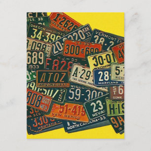 Faire-part Les PLAQUES MINÉRALOGIQUES vintages nous avons
