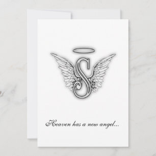 Faire-part Lettre d'hommage monogramme S