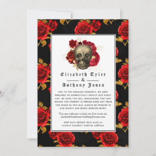 Faire-part Liste de mariage Floral gothique réduite