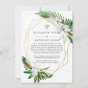 Faire-part Liste des invités de mariage virtuel géométrique t