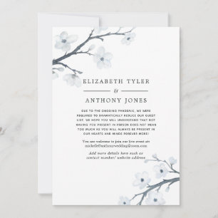 Faire-part Liste d'invités Mariages réduits en fleurs de ceri