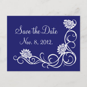 Faire-part Lotus Flowers Enregistrer la date Carte Postale (i
