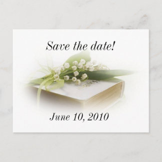 Faire-part Lys de la vallée avec carte postale