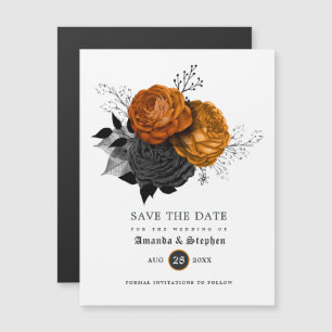 Faire-part magnétique de mariage gothique vintage