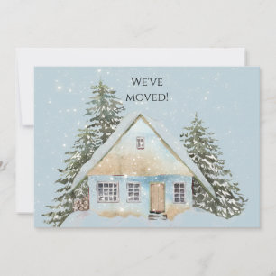 Faire-part Maison dans la neige Nouvelle adresse