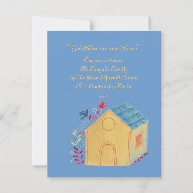 Faire-part Maison de village (Devant)