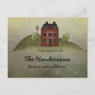 Faire-part Maison Douce Maison Nouvelle Carte Postale d'Adres